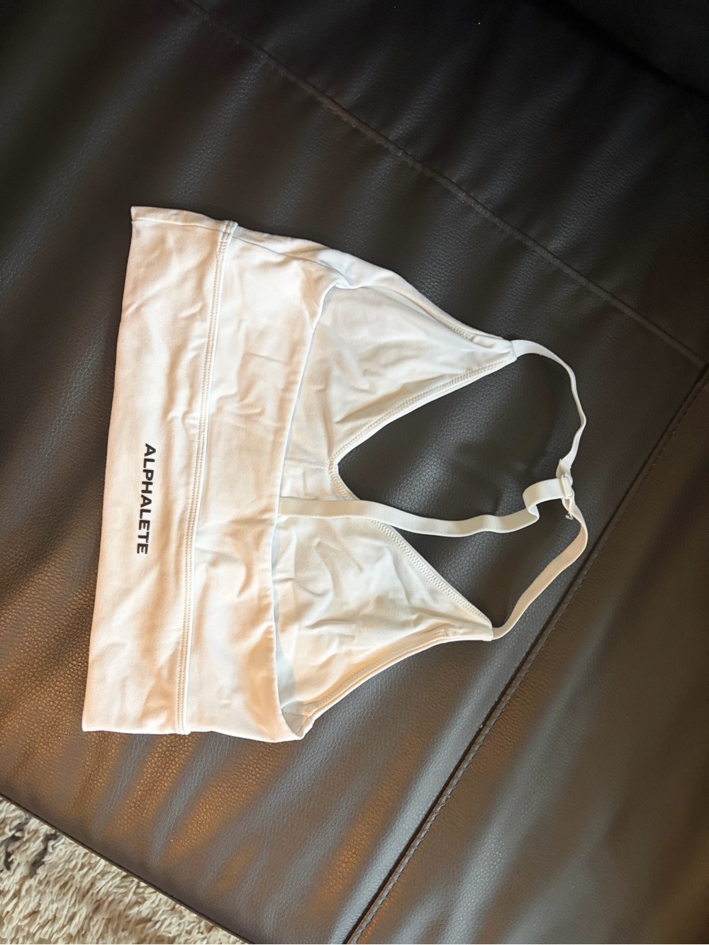Alphalete White Sports Bra
